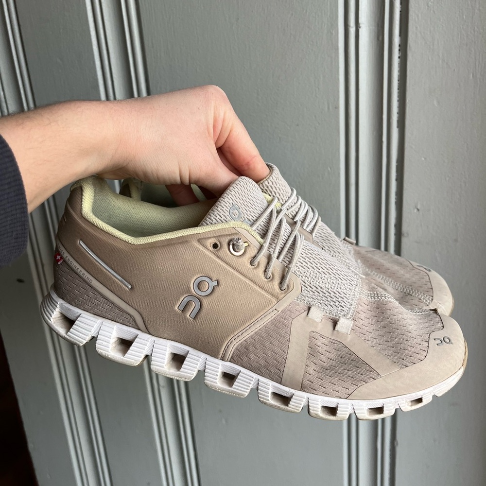 On Running Women's Beige Athletic Shoes